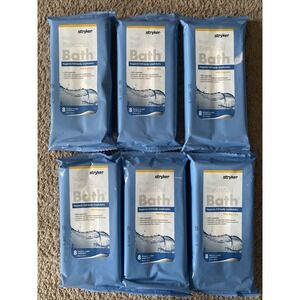 Stryker Sage‎ Essential Bath Full Body Washcloths 6 Packs 48 Cloths Rinse Free
